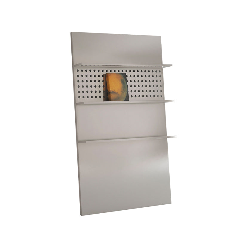 Metal Closed Back Bookshelf Modern Style Bookcase for Home Office