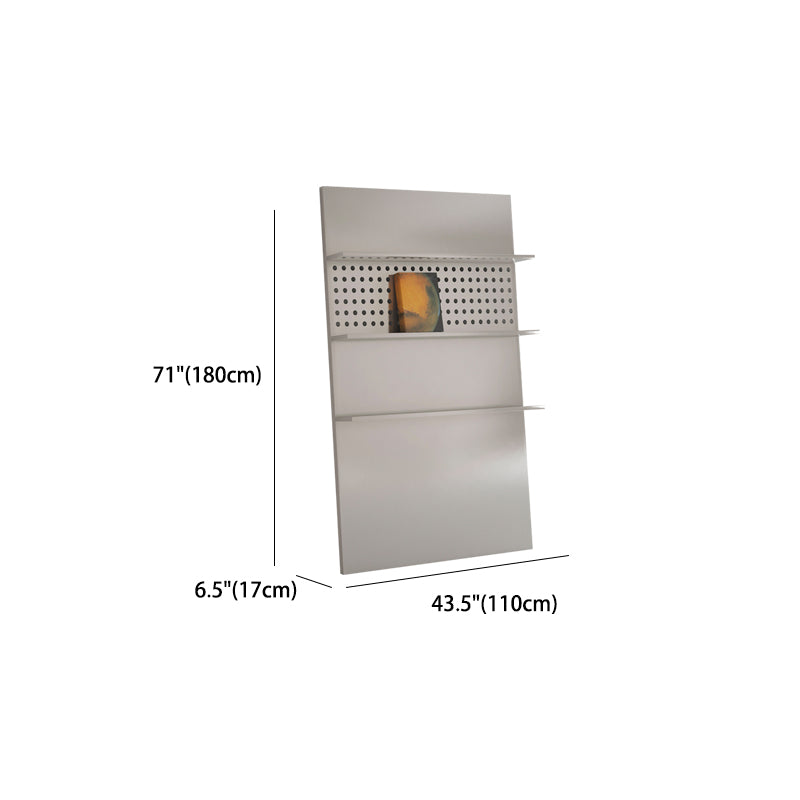 Metal Closed Back Bookshelf Modern Style Bookcase for Home Office