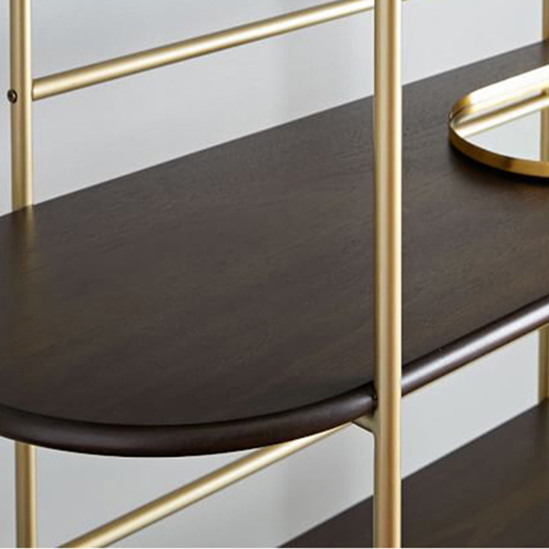 Modern Style Bookcase Metal Frame Open Back Bookshelf for Office Use