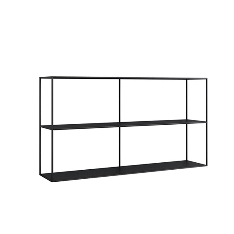 Contemporary Style Bookcase Open Back Metal Bookshelf for Home Office