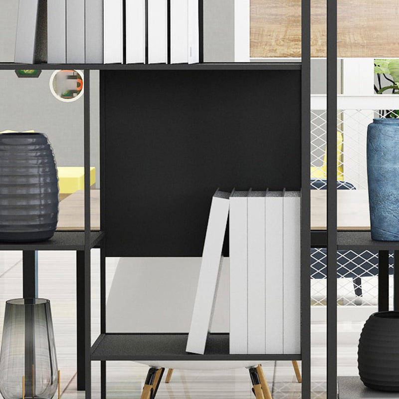 Industrial Open Rectangle Storage Bookshelf Home Office Etagere Bookcase