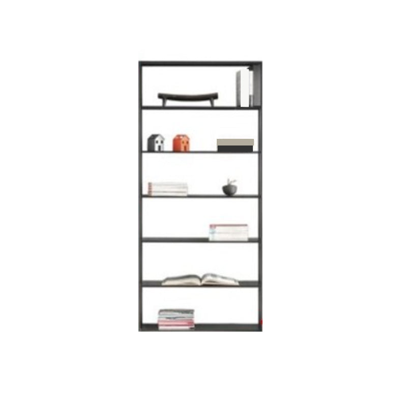 Rectangle Open Back Bookshelf Industrial Etagere Storage Bookcase