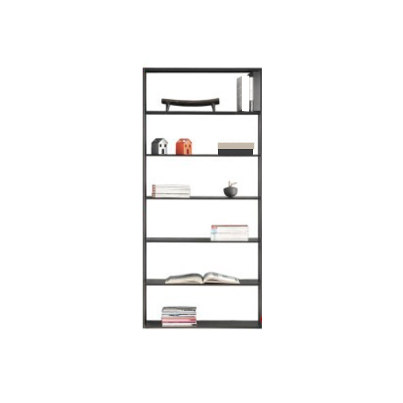 Rectangle Open Back Bookshelf Industrial Etagere Storage Bookcase