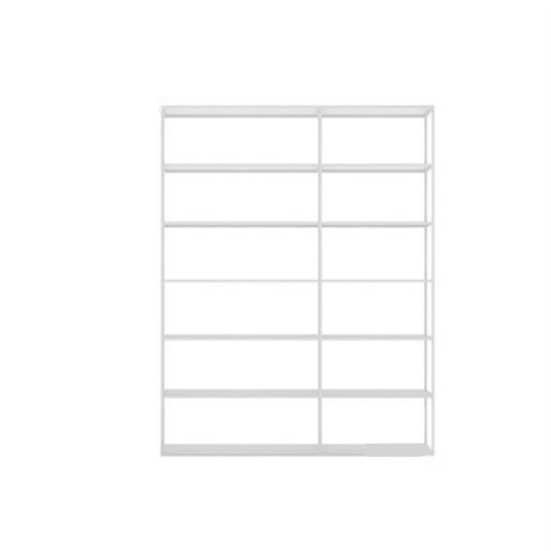 Rectangle Open Back Bookshelf Industrial Etagere Storage Bookcase