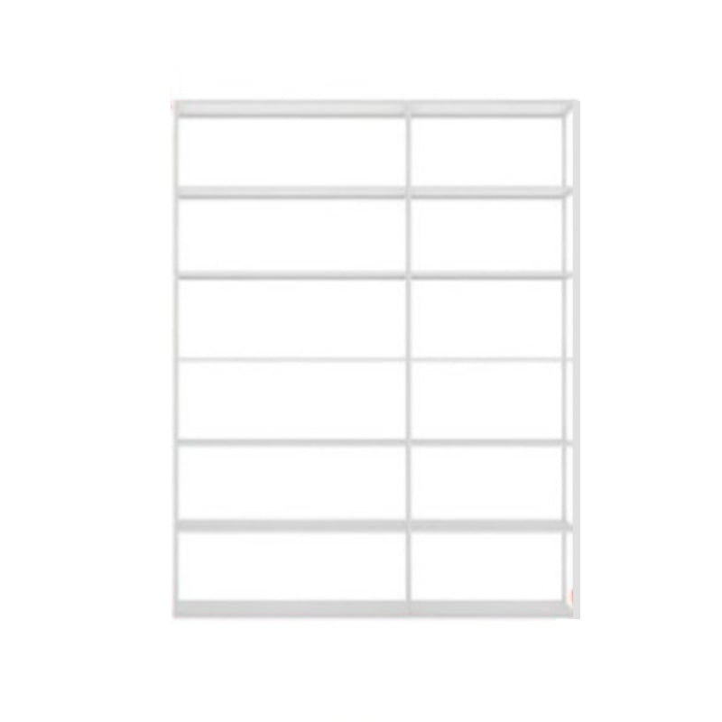 Rectangle Open Back Bookshelf Industrial Etagere Storage Bookcase