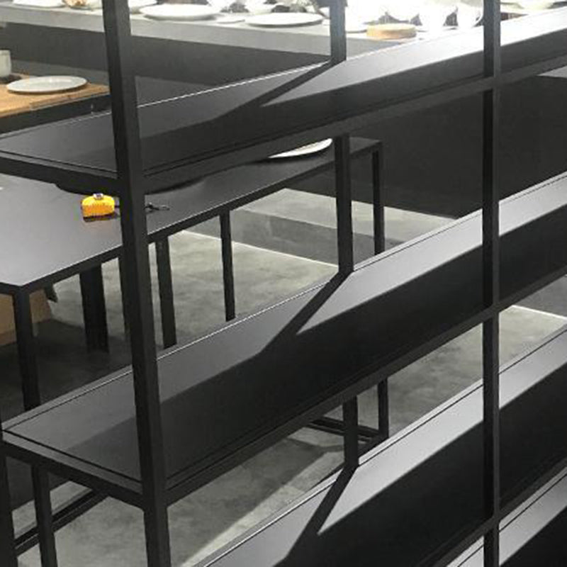 Metal Open Storage Bookshelf Industrial Rectangle Etagere Bookcase
