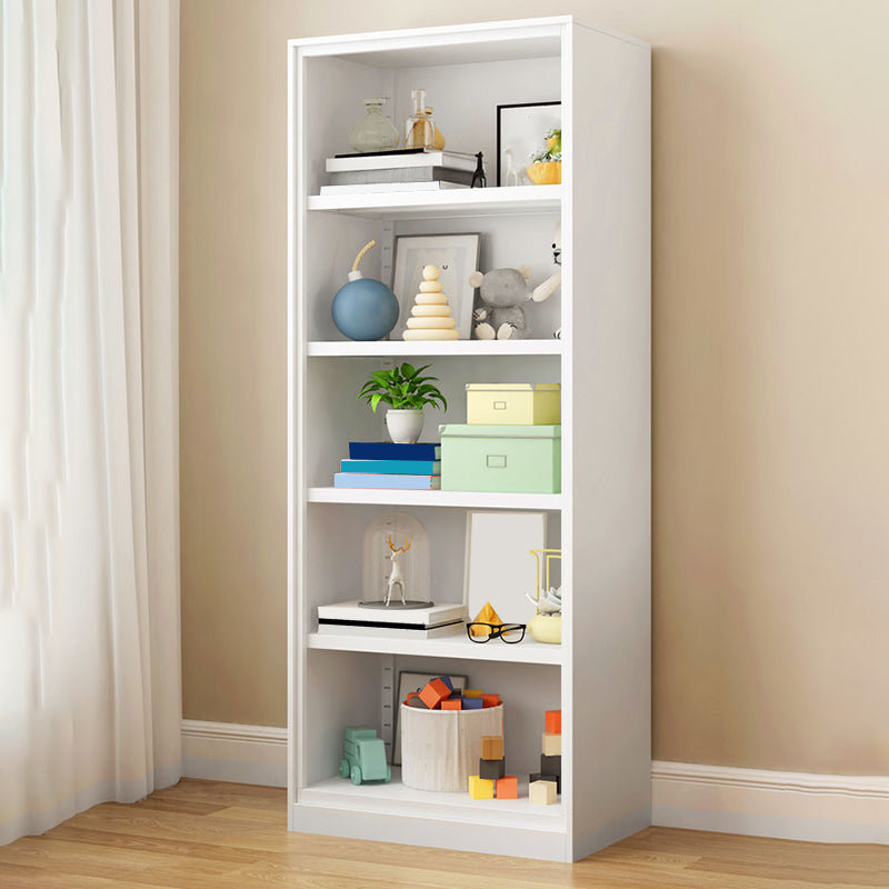 Closed Back Metal Bookshelf Modern Rectangle Storage Standard Bookshelf
