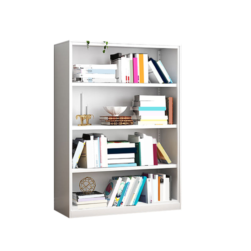 Closed Back Metal Bookshelf Modern Rectangle Storage Standard Bookshelf