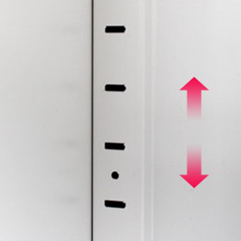 Closed Back Metal Bookshelf Modern Rectangle Storage Standard Bookshelf