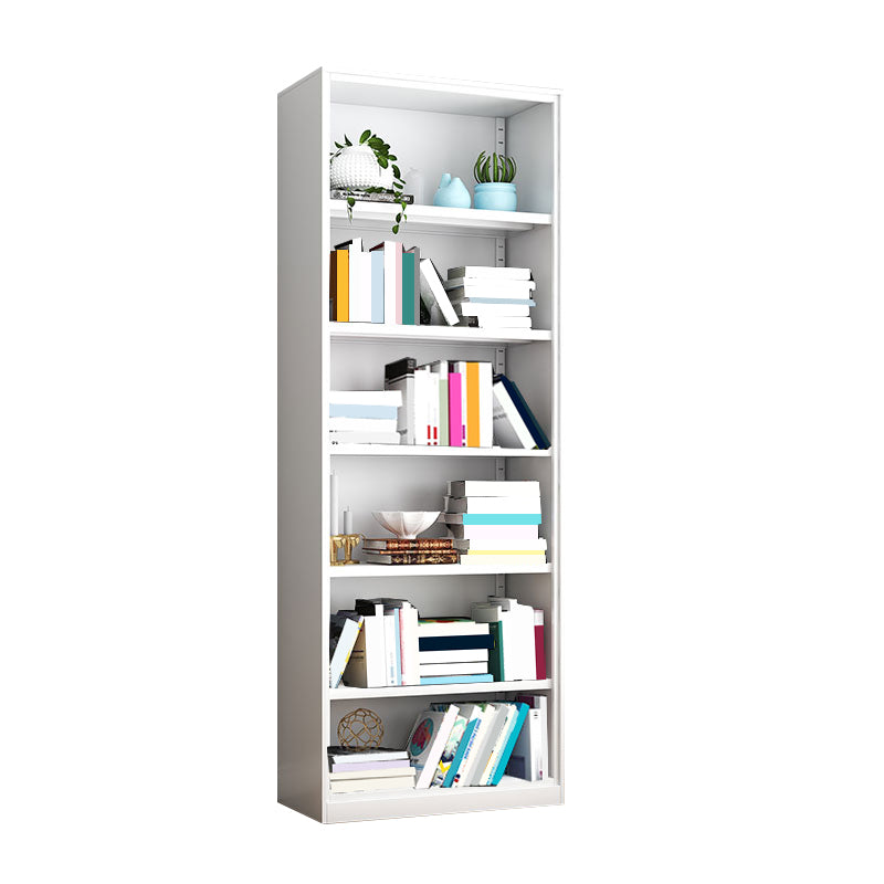 Closed Back Metal Bookshelf Modern Rectangle Storage Standard Bookshelf