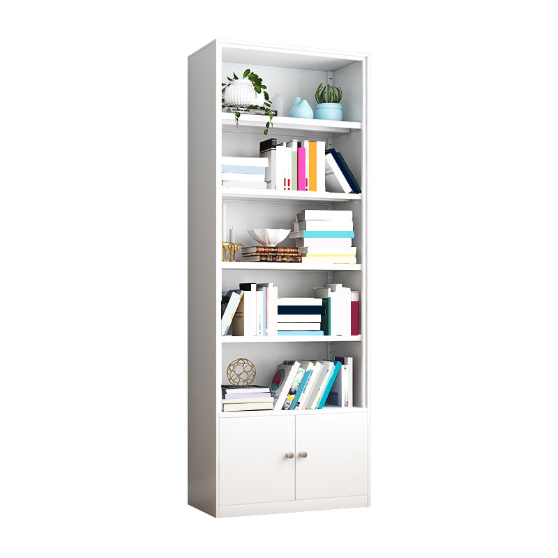 Closed Back Metal Bookshelf Modern Rectangle Storage Standard Bookshelf