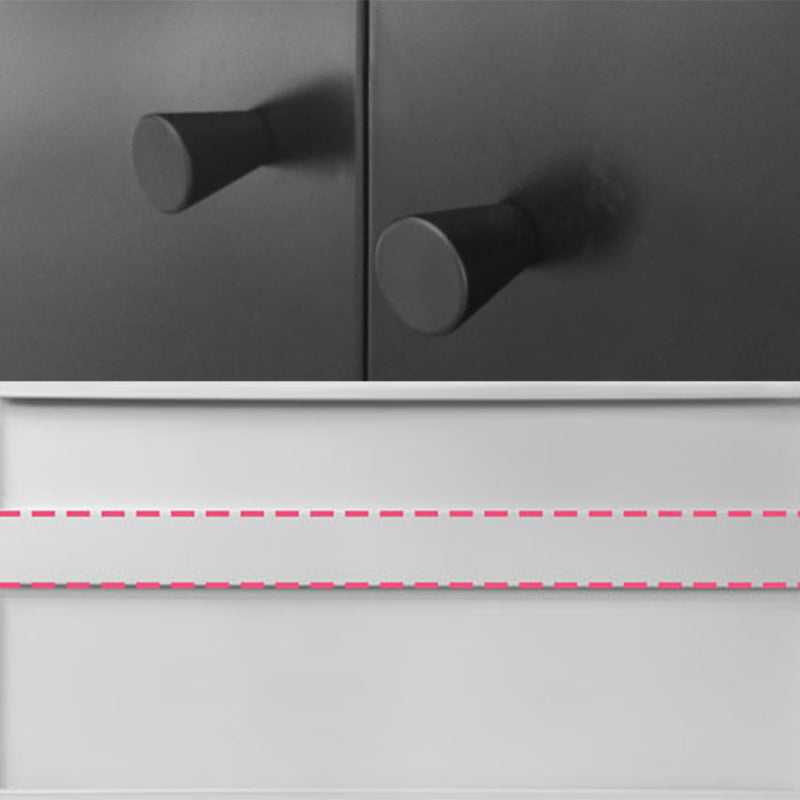 Closed Back Metal Bookshelf Modern Rectangle Storage Standard Bookshelf