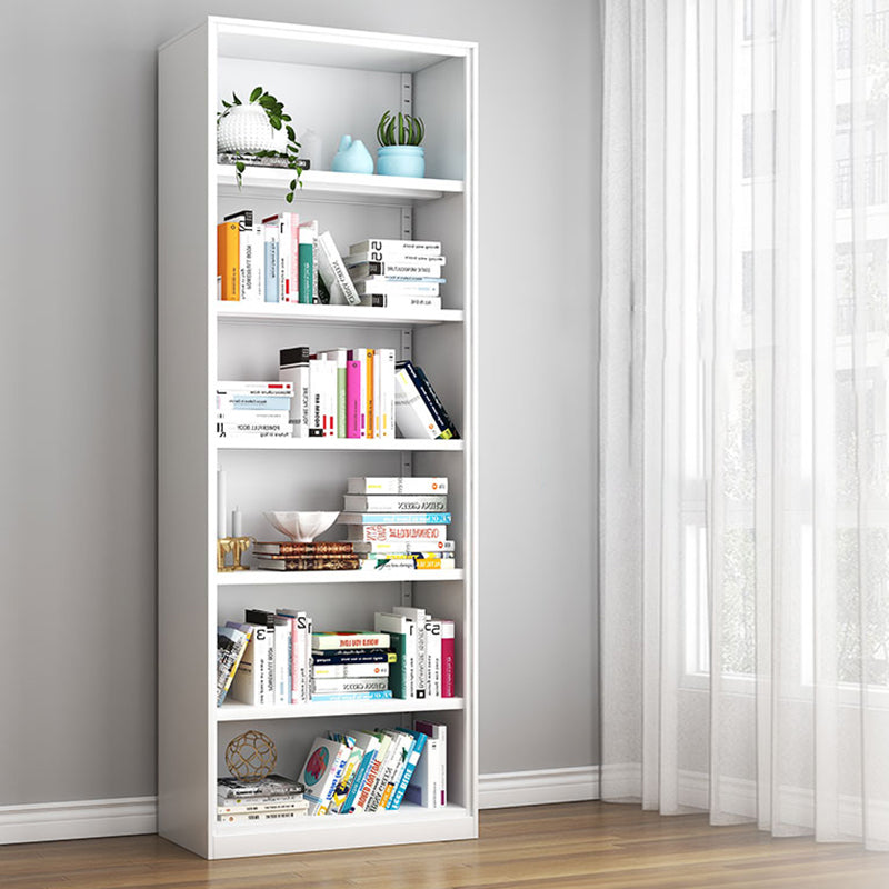 Closed Back Metal Bookshelf Modern Rectangle Storage Standard Bookshelf