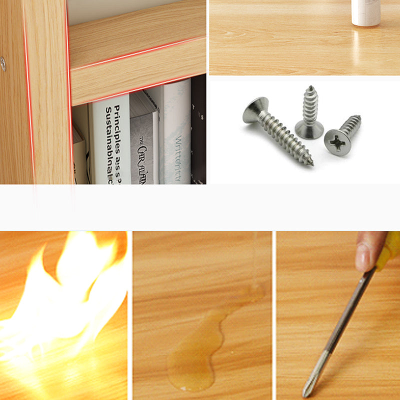 Engineer Wooden Bookcase Modern Home Living Room Corner Bookshelf