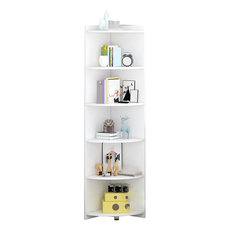 Engineer Wooden Bookcase Modern Home Living Room Corner Bookshelf