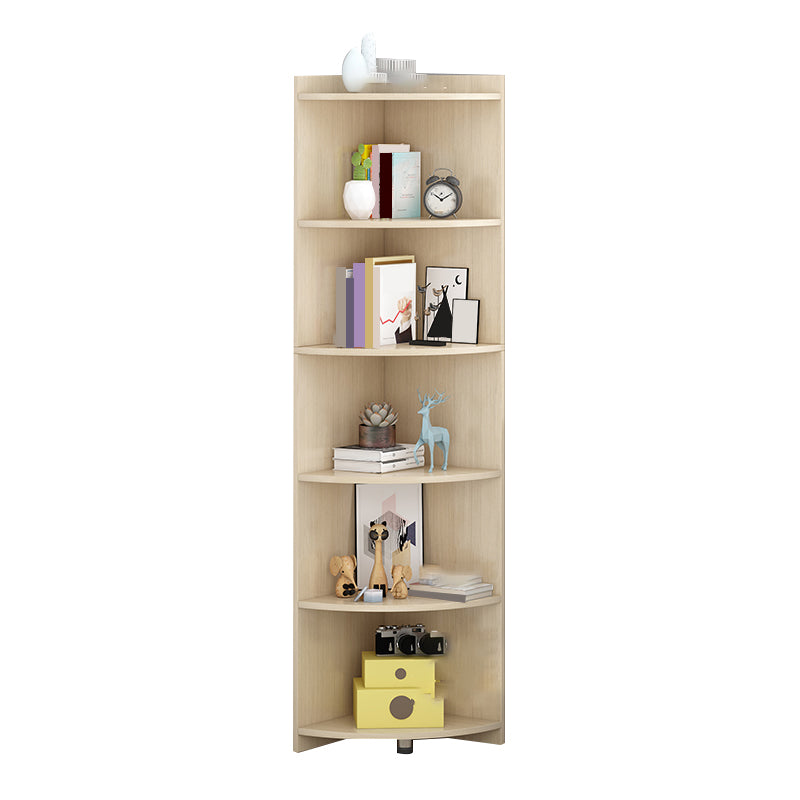 Engineer Wooden Bookcase Modern Home Living Room Corner Bookshelf