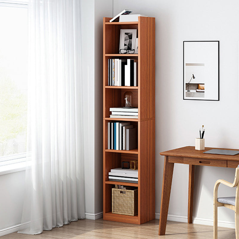 Closed Wood Bookcase Modern Minimalist Home Living Room Corner Bookshelf