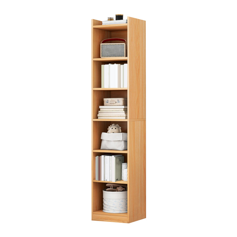 Closed Wood Bookcase Modern Minimalist Home Living Room Corner Bookshelf