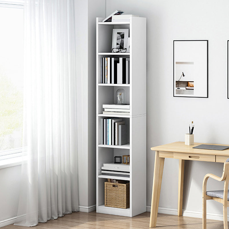 Closed Wood Bookcase Modern Minimalist Home Living Room Corner Bookshelf