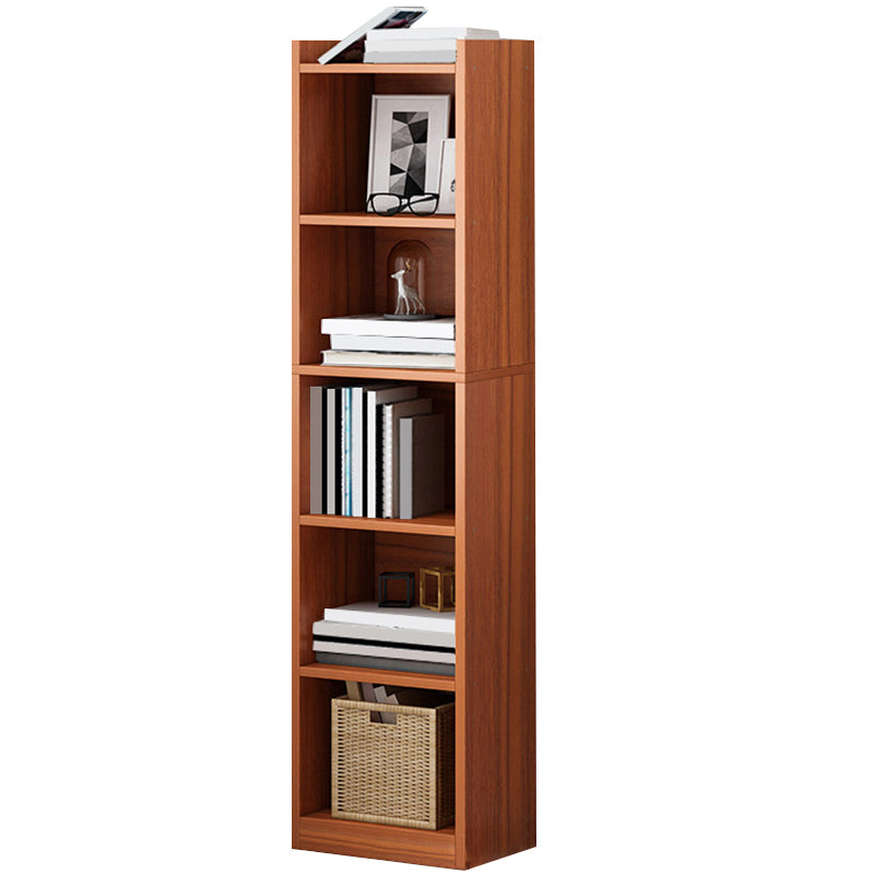 Closed Wood Bookcase Modern Minimalist Home Living Room Corner Bookshelf