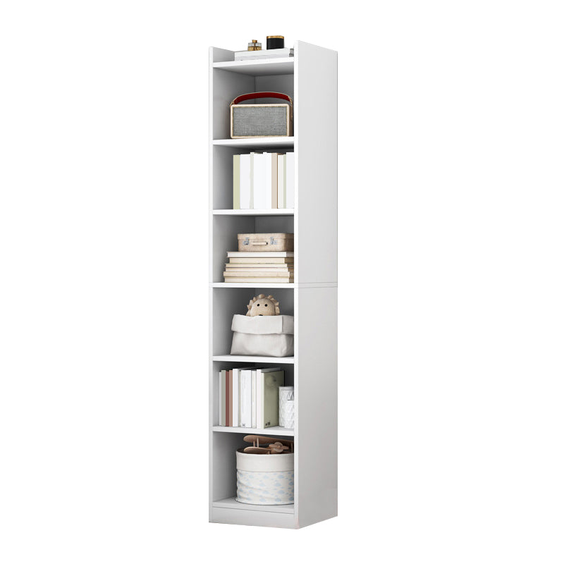 Closed Wood Bookcase Modern Minimalist Home Living Room Corner Bookshelf