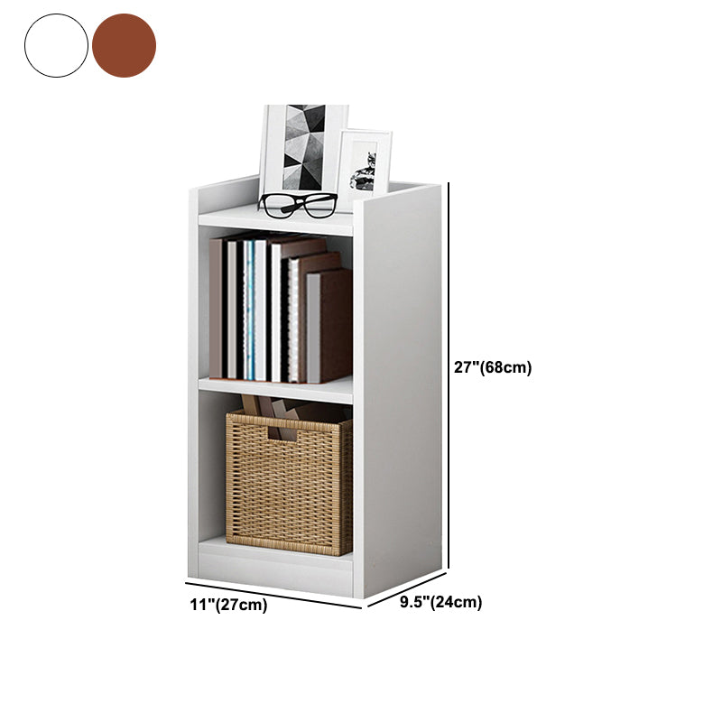 Closed Wood Bookcase Modern Minimalist Home Living Room Corner Bookshelf