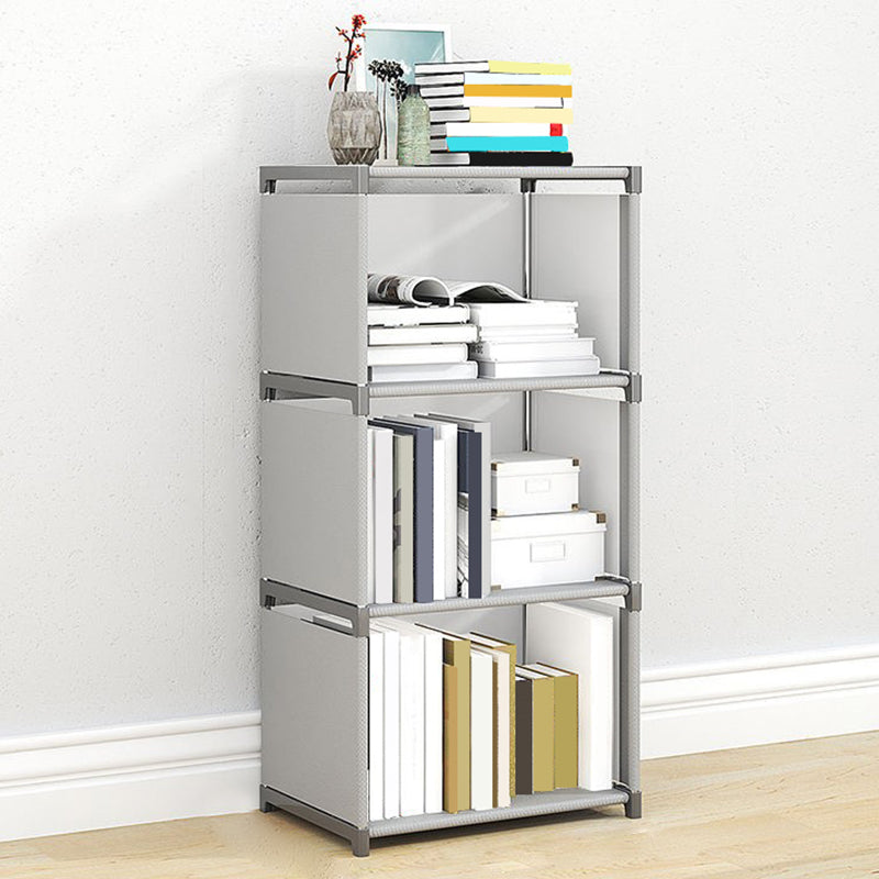 Modern Fabrics Bookcase, Geometric Bookshelf for Living Room