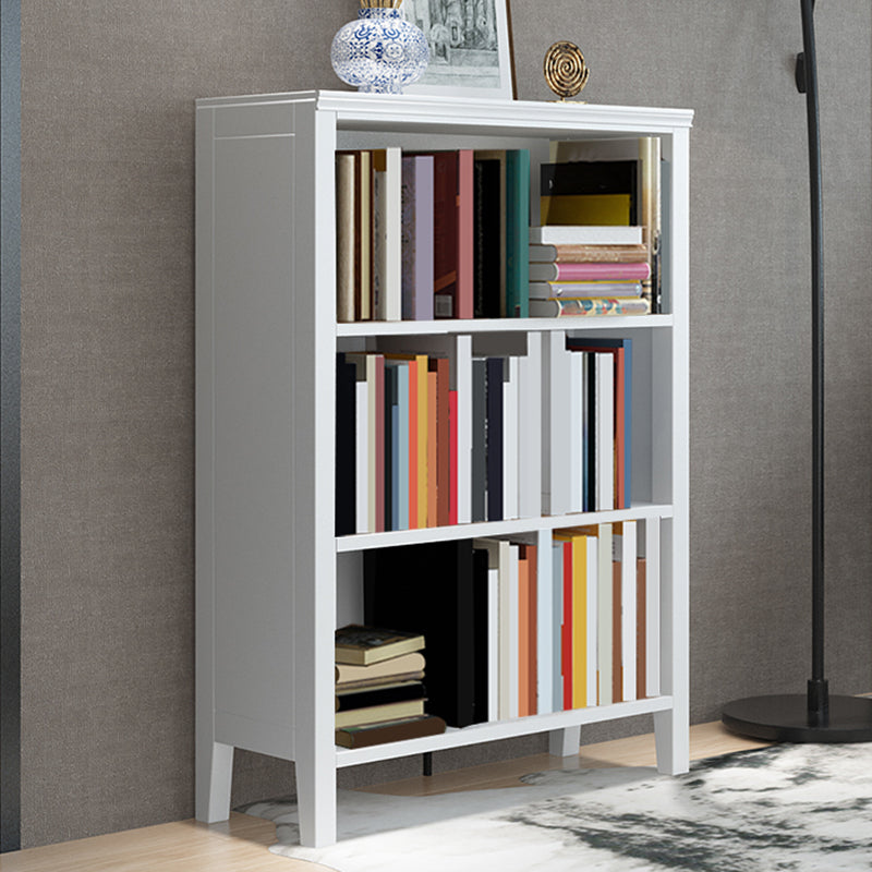 Solid Wood Rectangle Bookcase Nordic Style Storage Bookshelf