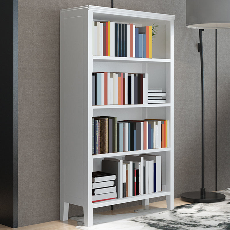 Solid Wood Rectangle Bookcase Nordic Style Storage Bookshelf
