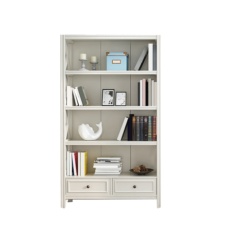 Solid Wood Rectangle Bookcase Nordic Style Storage Bookshelf