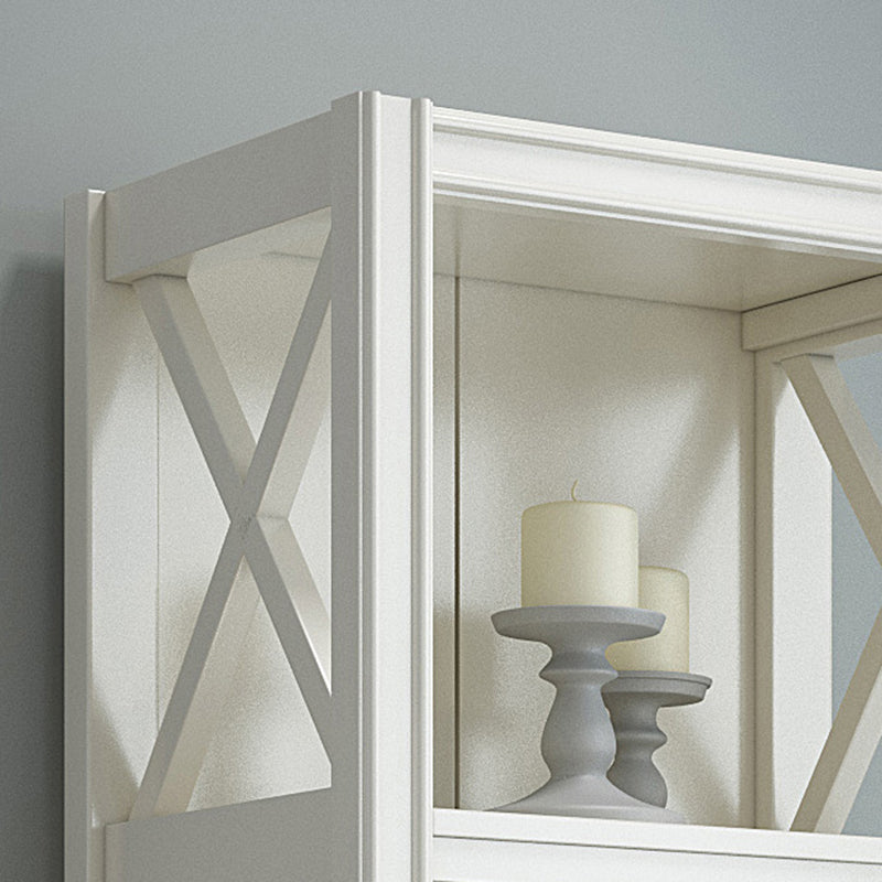 Solid Wood Rectangle Bookcase Nordic Style Storage Bookshelf