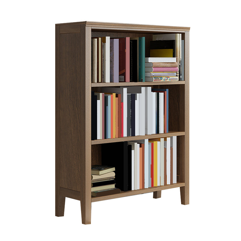 Solid Wood Rectangle Bookcase Nordic Style Storage Bookshelf