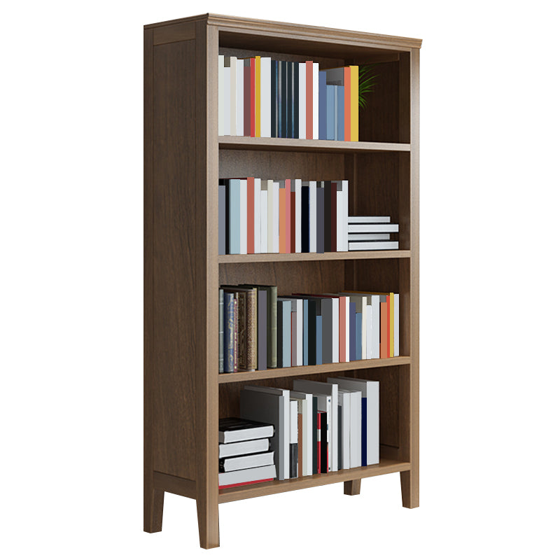 Solid Wood Rectangle Bookcase Nordic Style Storage Bookshelf