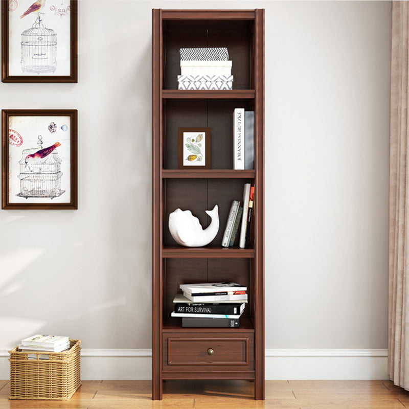 Solid Wood Rectangle Bookcase Nordic Style Storage Bookshelf