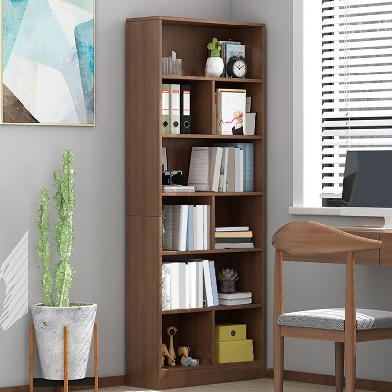Closed Wood Bookcase Modern Minimalist Home Living Room Standard Bookshelf