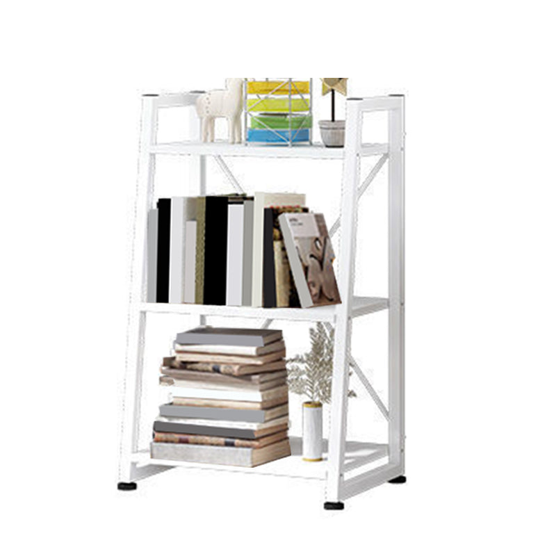 11.8" Wide Ladder Book Shelf Contemporary Style Home Metal Bookshelf