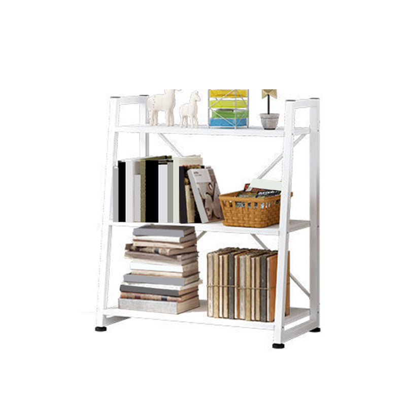 11.8" Wide Ladder Book Shelf Contemporary Style Home Metal Bookshelf