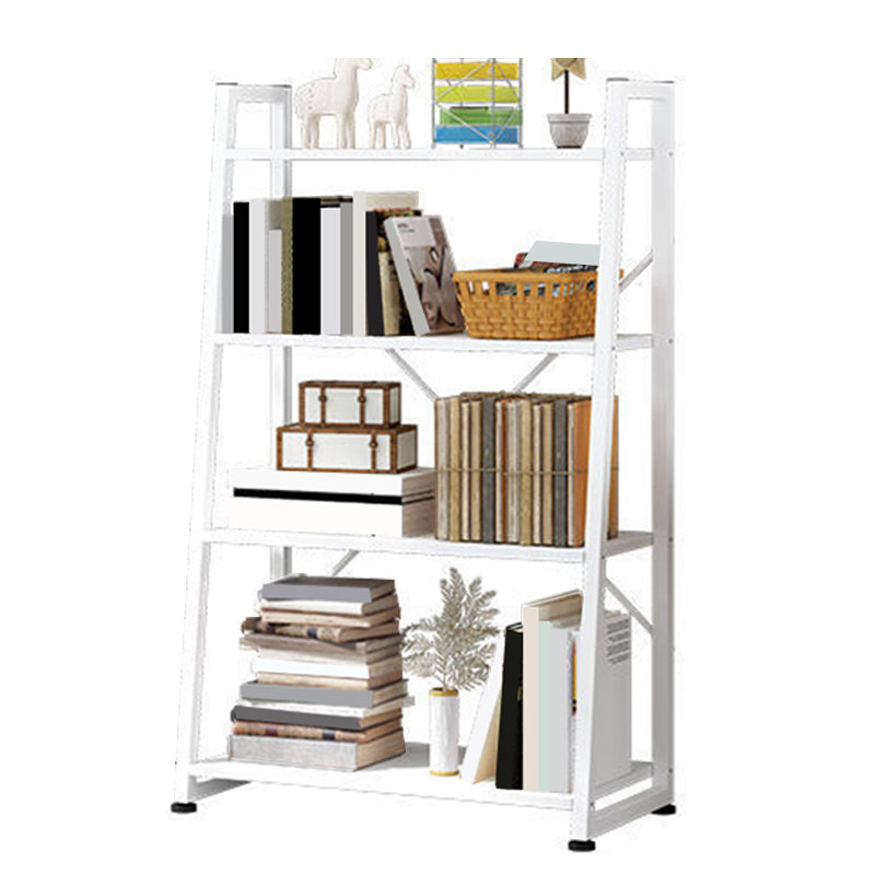 11.8" Wide Ladder Book Shelf Contemporary Style Home Metal Bookshelf