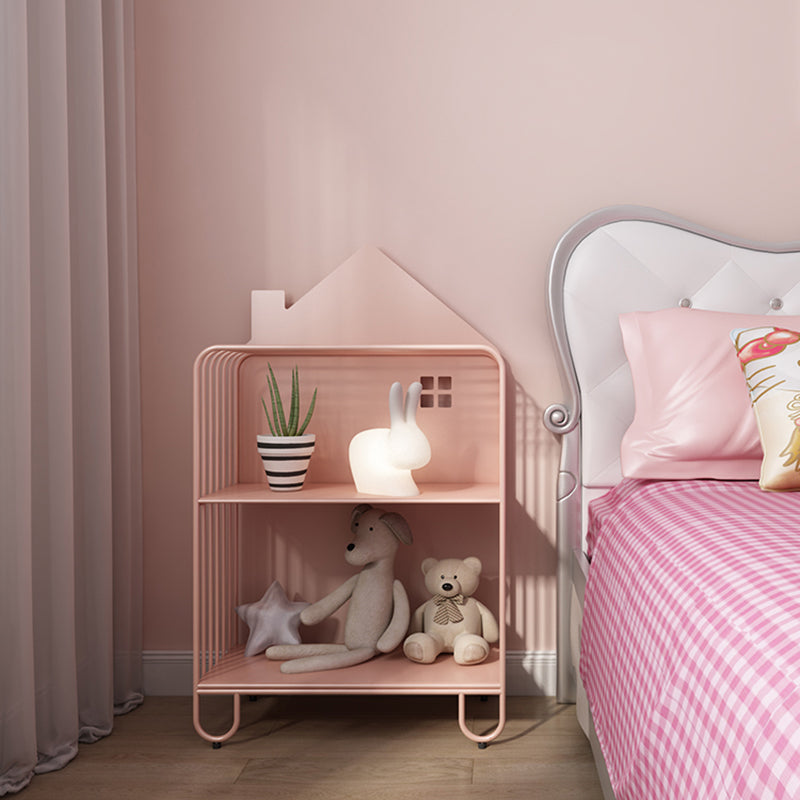 Open Back Bookshelf Scandinavian Etagere Bookcase with Shelves