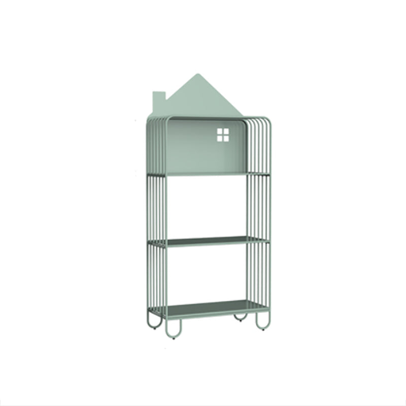 Open Back Bookshelf Scandinavian Etagere Bookcase with Shelves