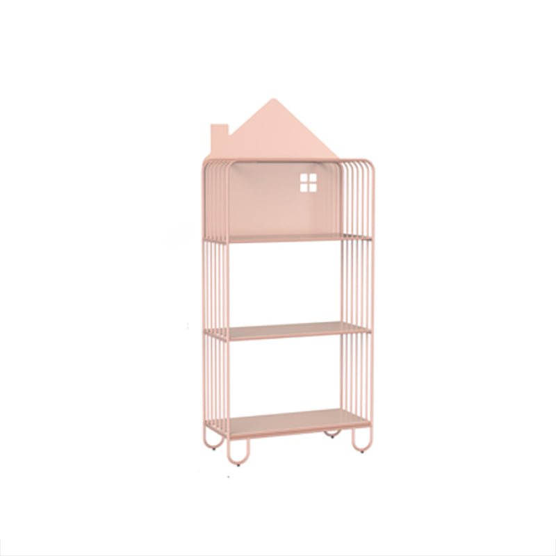 Open Back Bookshelf Scandinavian Etagere Bookcase with Shelves