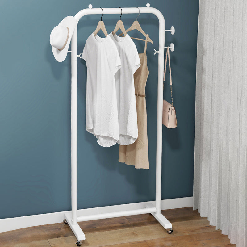 Metal Hall Tree Hooks and Pulley Entryway Kit Coat Hanger for Living Room