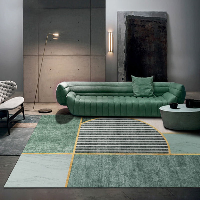 Gray Magnificent Rug Polyester Graphic Indoor Rug Washable Rug for Sitting Room