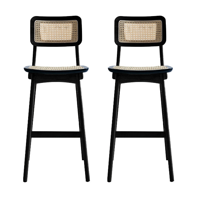 Modern Bar Stool Wooden Counter Bar Stool with Wood Legs for Home
