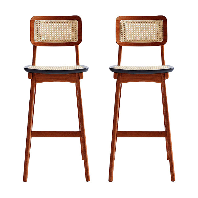 Modern Bar Stool Wooden Counter Bar Stool with Wood Legs for Home