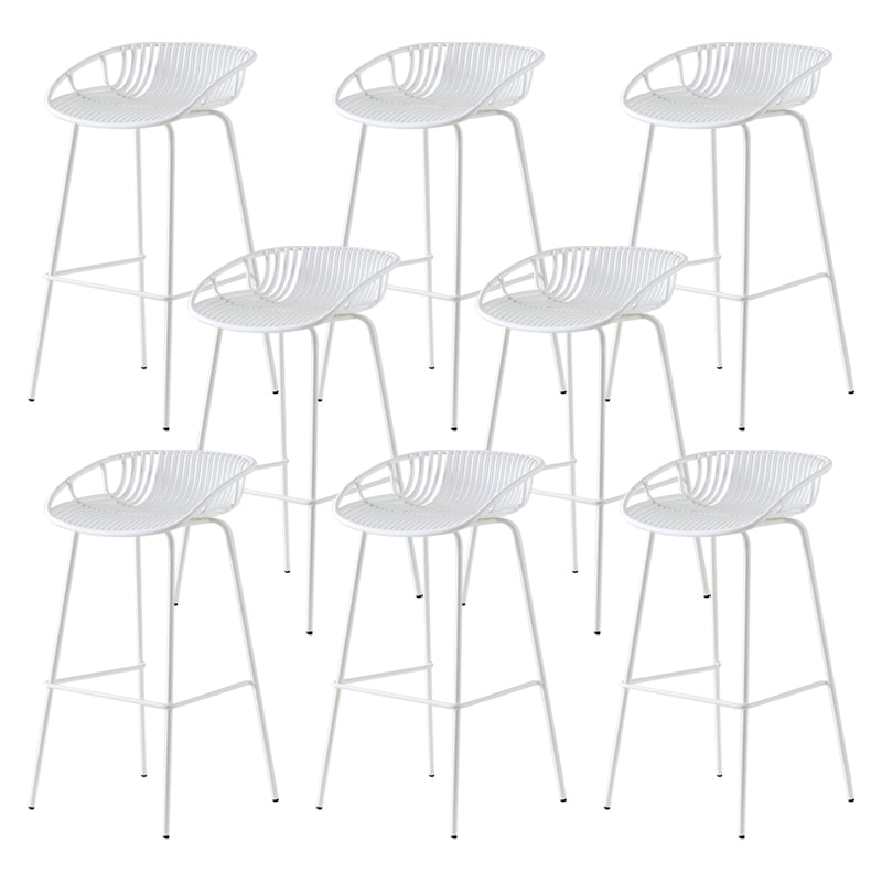 Modern Bar Stool Metal Counter Bar Stool with Metal Legs for Home