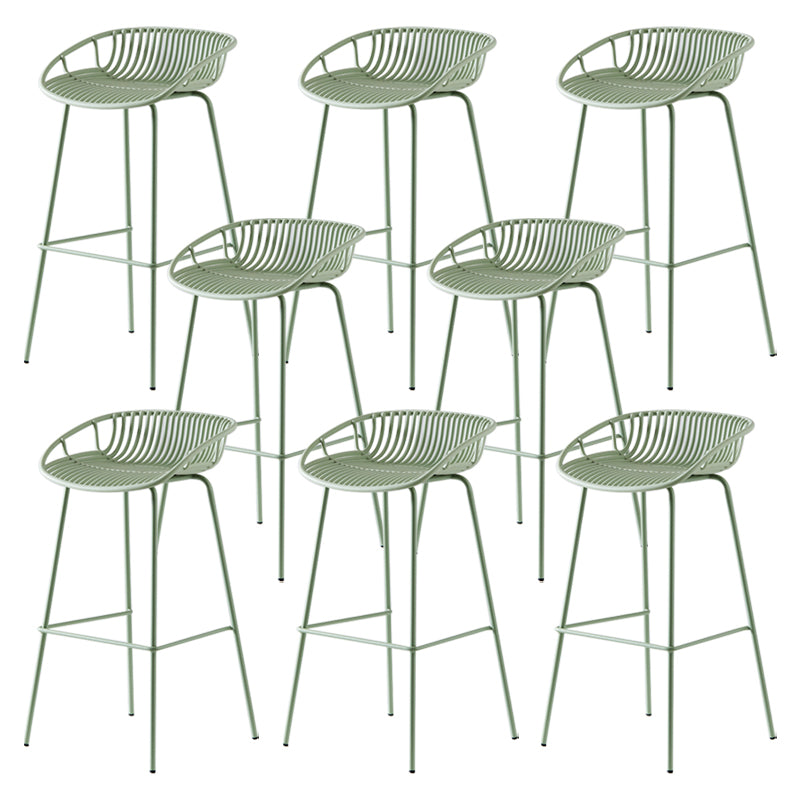 Modern Bar Stool Metal Counter Bar Stool with Metal Legs for Home