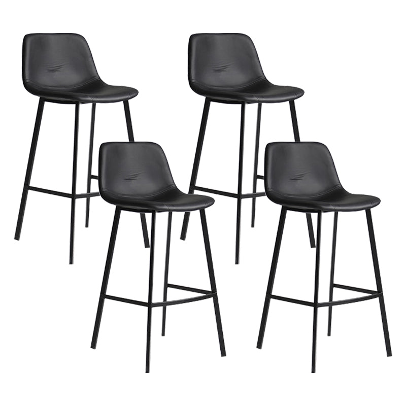 Modern Style Bar-stool PU Leather Counter Bar Stool with Metal Legs for Restaurant
