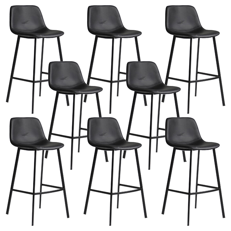 Modern Style Bar-stool PU Leather Counter Bar Stool with Metal Legs for Restaurant