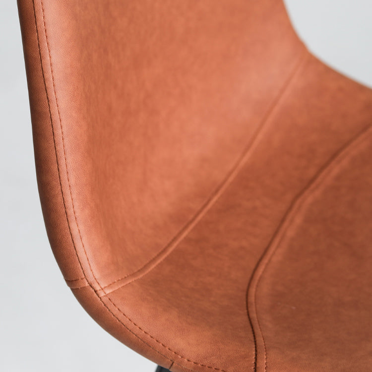 Modern Style Bar-stool PU Leather Counter Bar Stool with Metal Legs for Restaurant